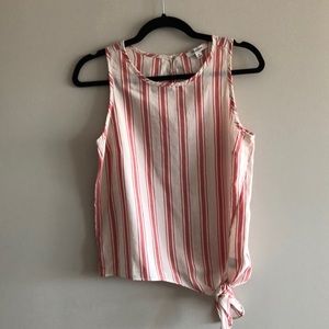 Madewell striped linen tank